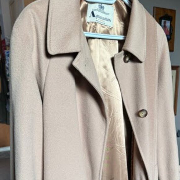 Aquascutum vintage coat : pure wool + cashmere long coat | made in England - Picture 1 of 8